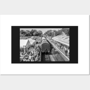 A packed Sheringham Railway station in Norfolk Posters and Art